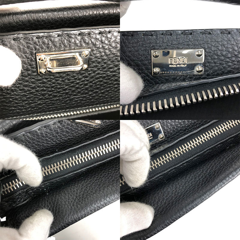  Fendi FENDI selection rear pi- Cub - Fit 7VA406 black business bag men's used 