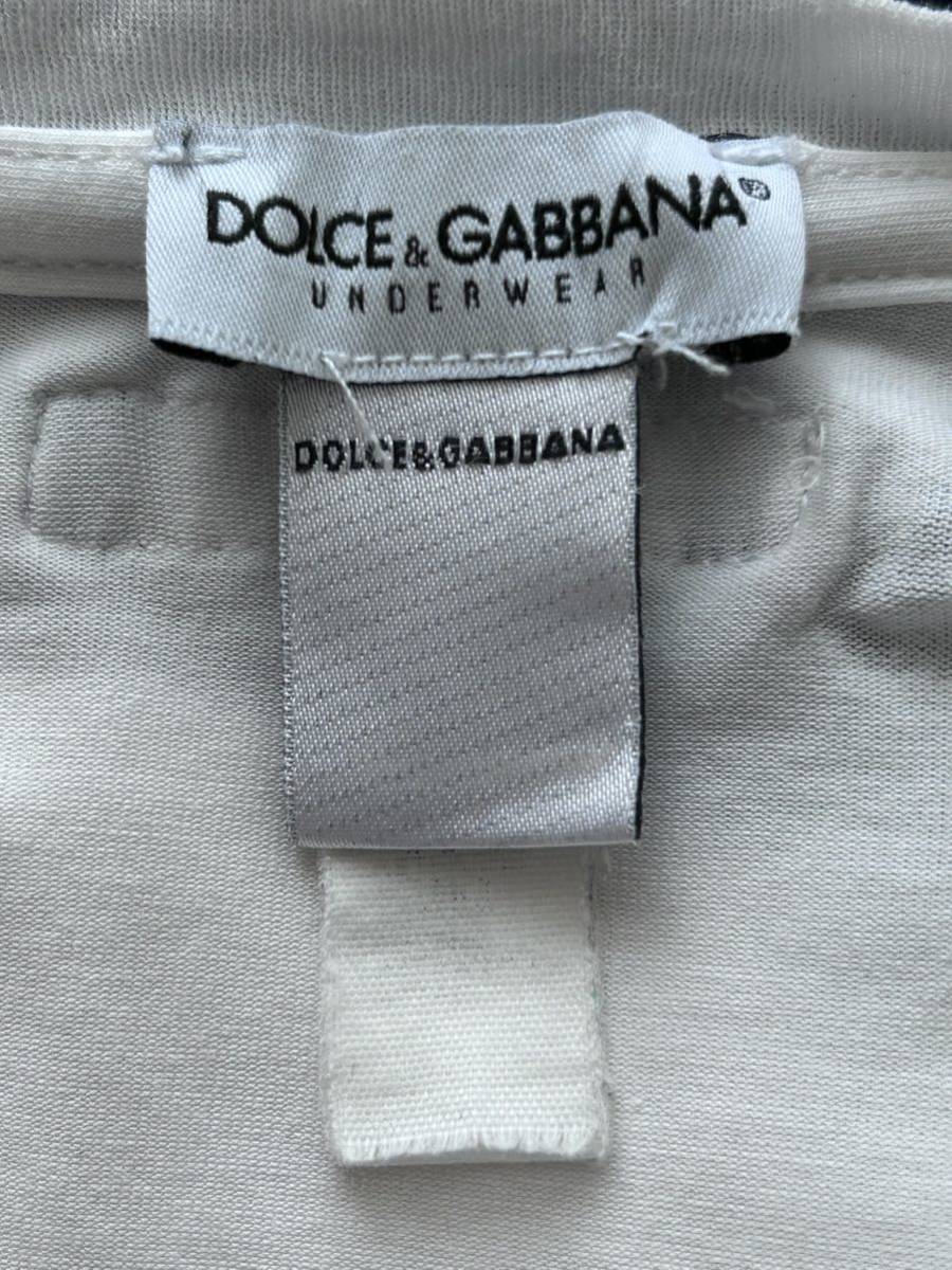 ドルチェ＆ガッバーナ ストレッチ Tシャツ アンダーウェア ライン ホワイト  DOLCE&GABBANA UNDERWEAR ドルガバ 柳7551の画像3