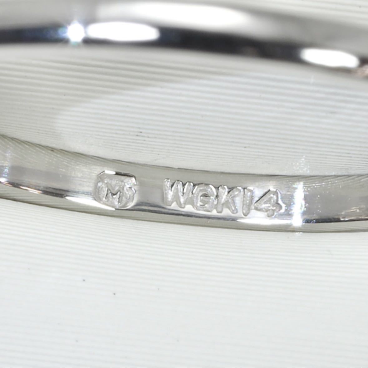 MIKIMOTO ミキモト K14WG パールリング 真珠 指輪 | alfasaac.com