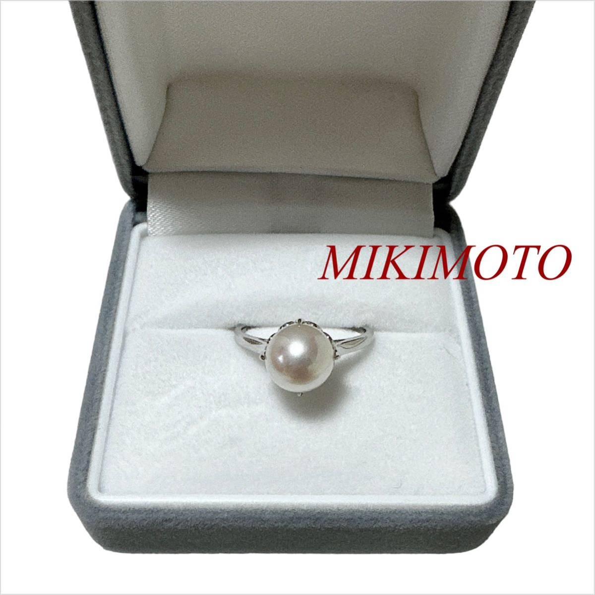 MIKIMOTO ミキモト K14WG パールリング 真珠 指輪 | www