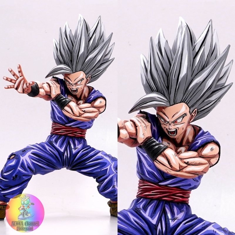 ドラゴンボール 孫悟飯ビースト フィギュア リペイント 二次元塗装 一