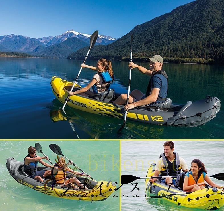  super popular * high quality single double rubber boat kayak inflatable boat thick strong fishing boat 