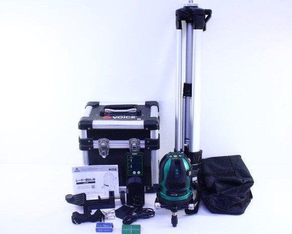 ○VOICE ボイス VLG-5X 5ライングリーンレーザー 墨出し器 防じん 防滴