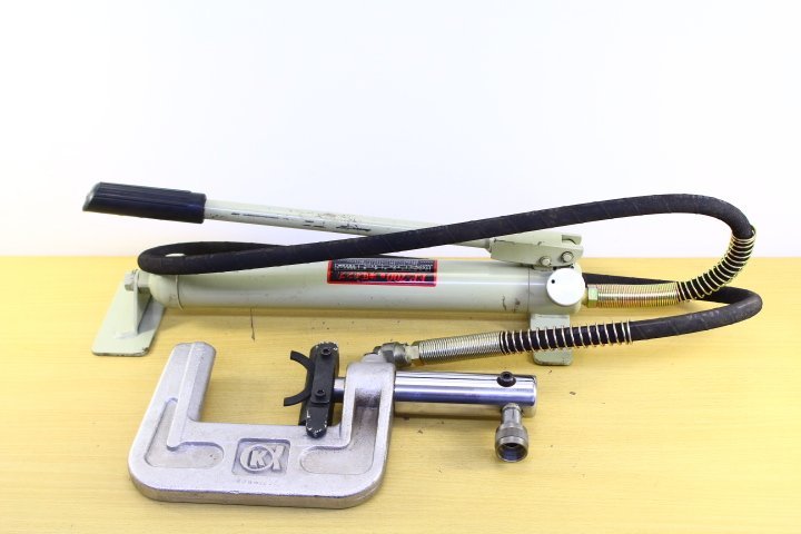 ○カメクラ 亀倉精機 P-50/EP-700 パイプ圧着機 油圧ポンプ 断水 ○カメクラ 亀倉精機 P-50/EP-700 パイプ圧着機 油圧ポンプ 断水