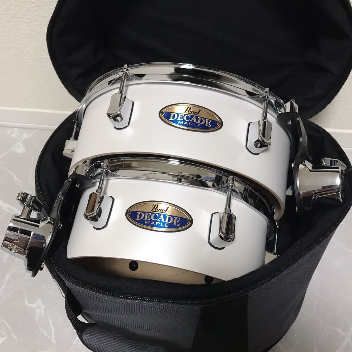 1度使用のみ】Pearl メロディックタム 10・12inchセット ケース付