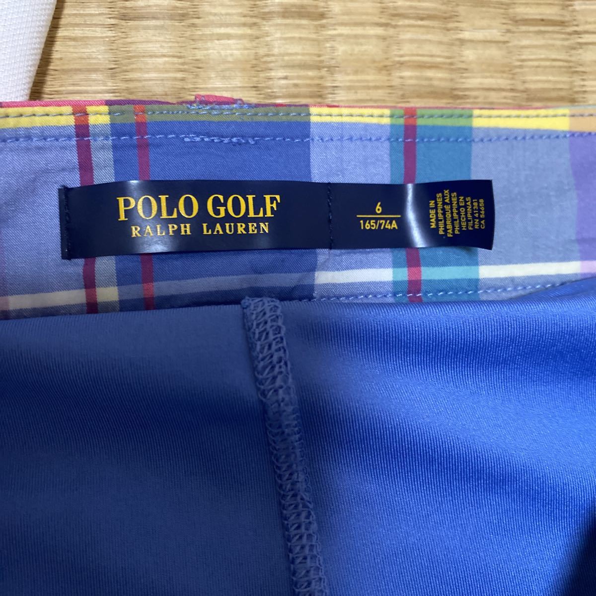 RALPH LAUREN Ralph Lauren верх и низ в комплекте Golf одежда Golf рубашка-поло короткий рукав мини-юбка S 6 проверка женский женский бренд 