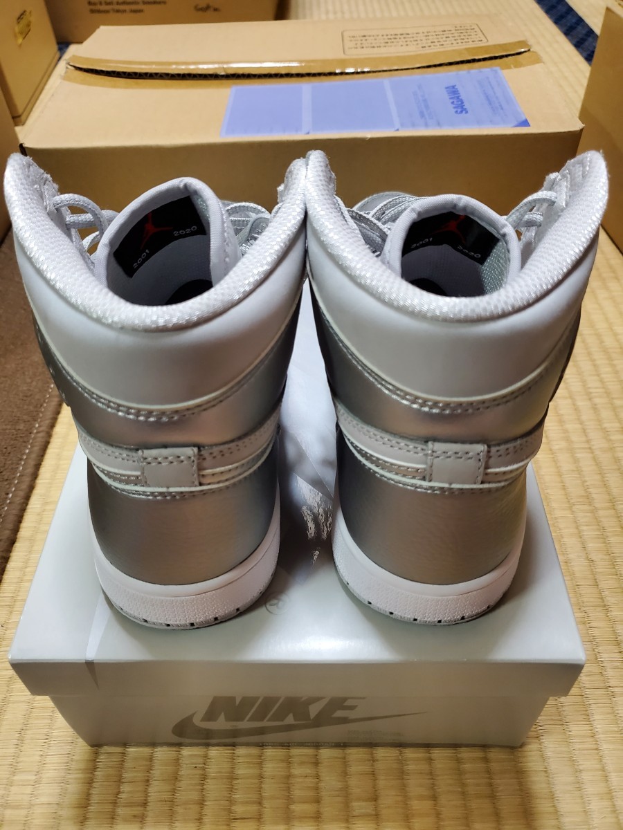 *NIKE AIR JORDAN 1 HIGH OG CO.JP TOKYO Nike air Jordan 1 high CO.JP Tokyo Forefoot attaching 26.5cm secondhand goods beautiful goods silver AJ1 AF1*