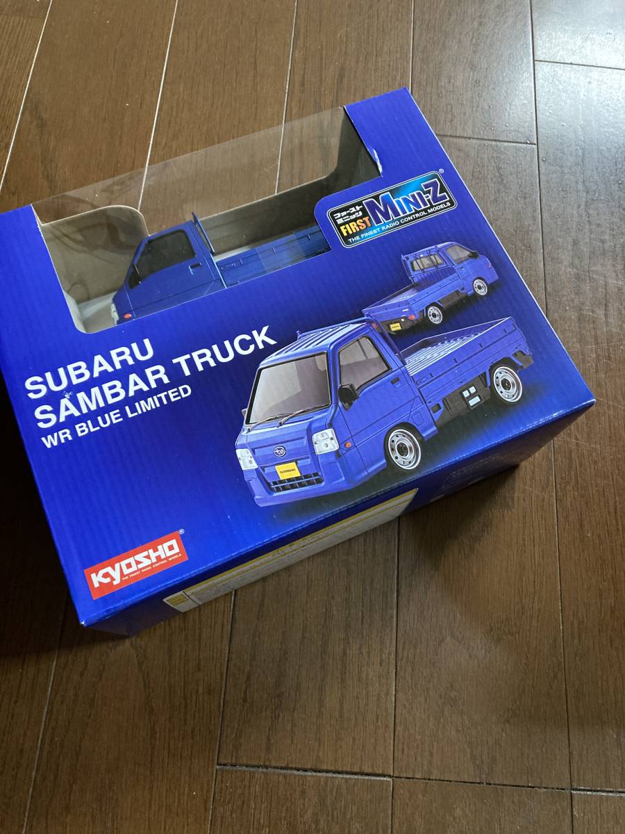  new goods unopened Kyosho KYOSHO limitated model First Mini-Z Subaru Sambar XR blue limited postage included 