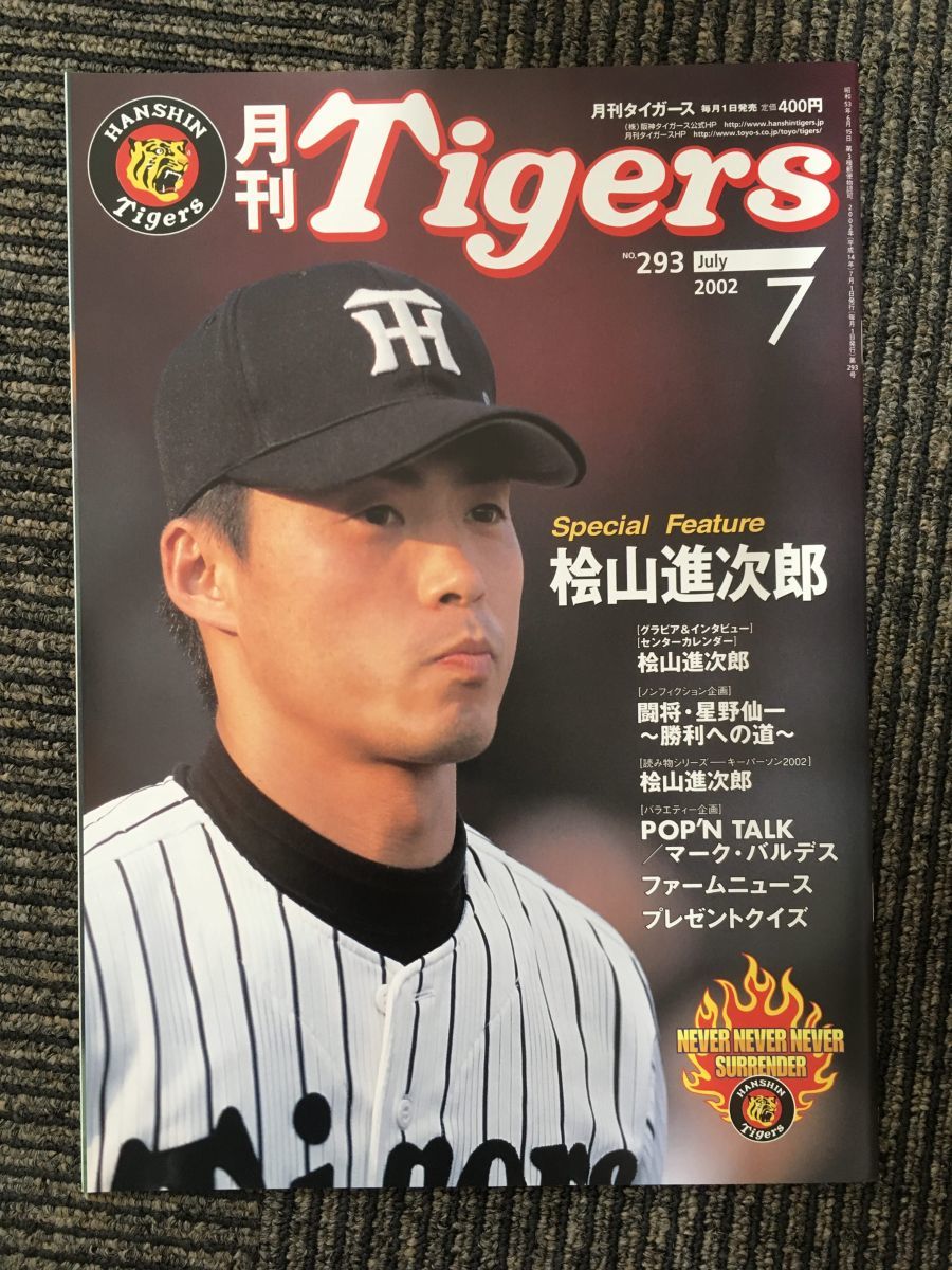 　月刊タイガース 2002年7月号 No.293 / 桧山進次郎_画像1