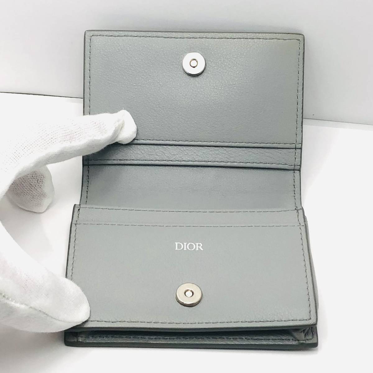 Dior ディオール カードケース 名刺入れ ビジネス カードホルダー レザー メンズ レディース 男女兼用_画像7