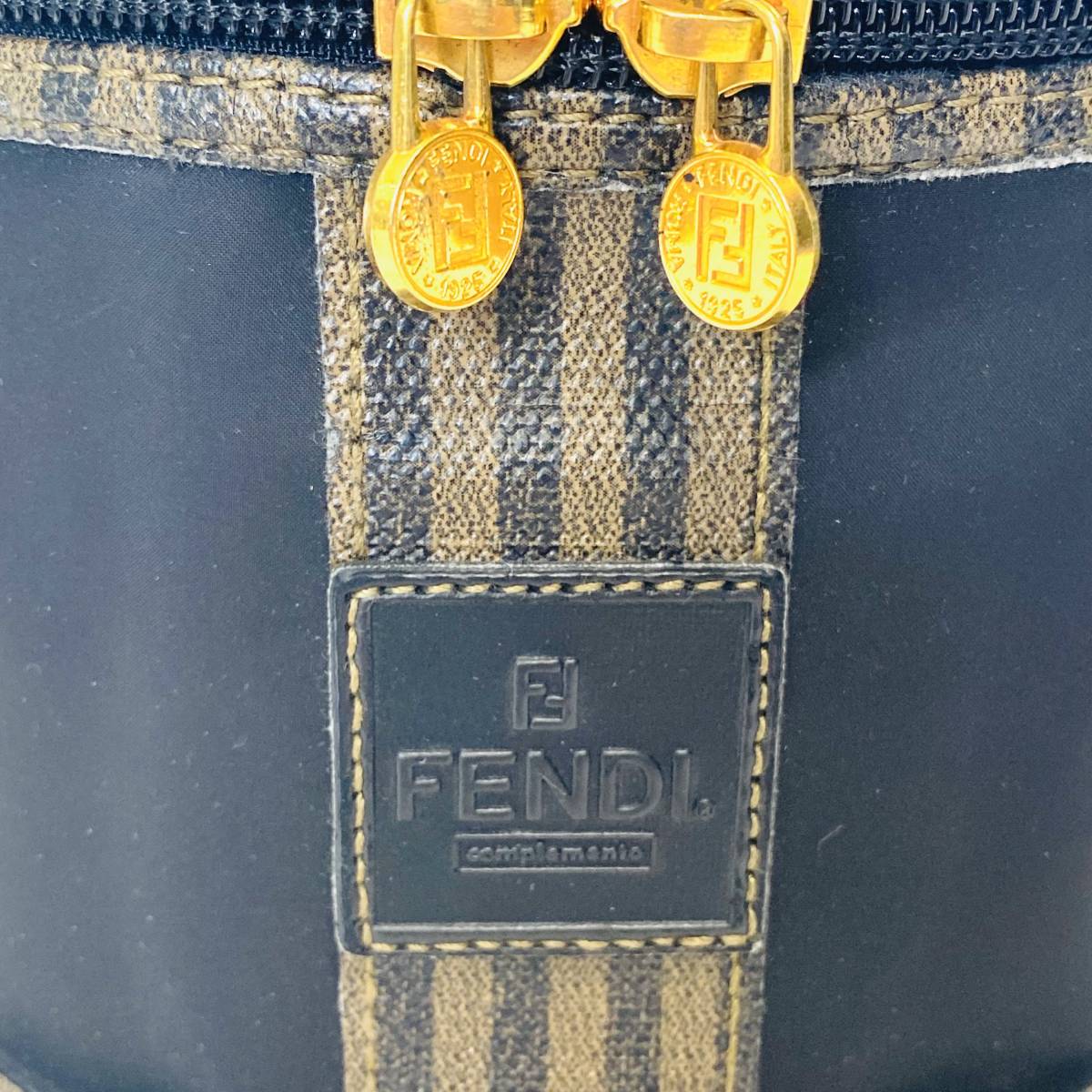 FENDI フェンディ ペカン柄 バニティ ポーチ ヴィンテージ コスメ 化粧