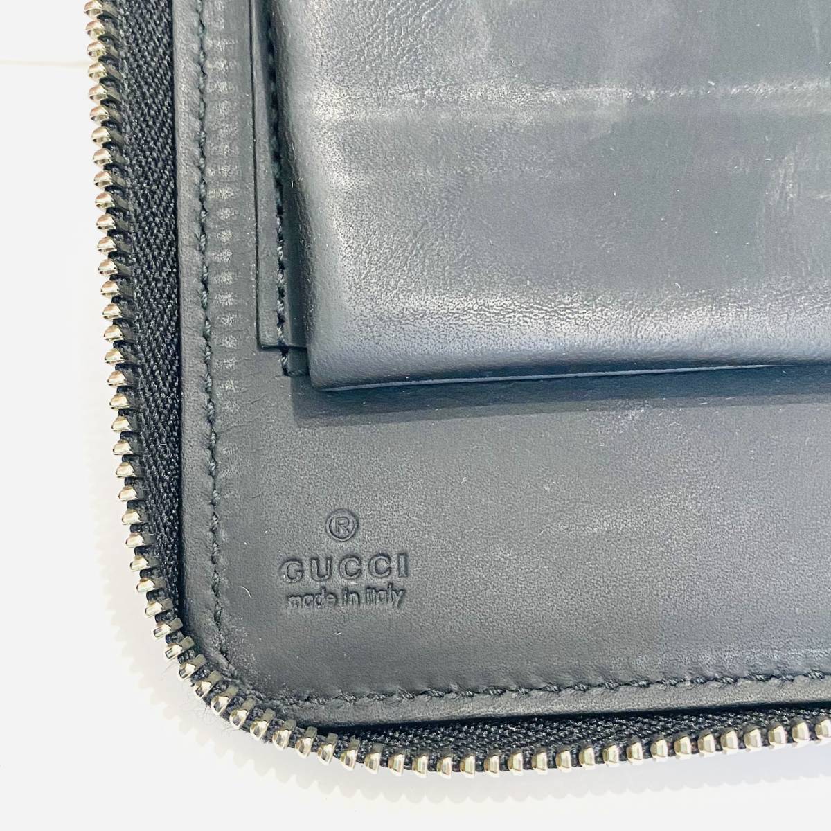 GUCCI グッチ シマ トラベルケース GG ダブルファスナー