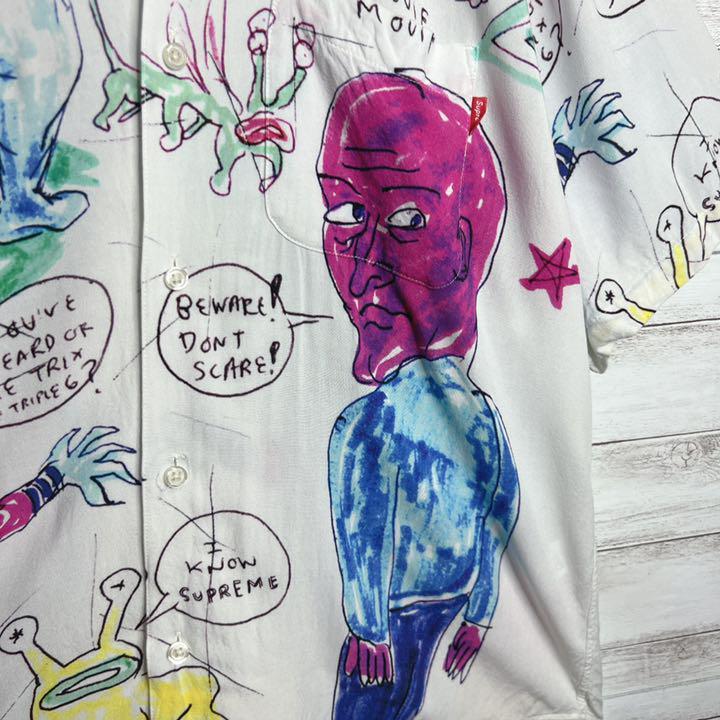 入手困難!!】シュプリーム 総柄 Daniel Johnston Rayon S/S オープン