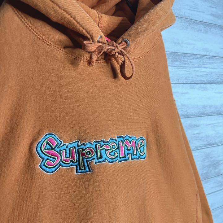 【入手困難!!】シュプリーム カナダ製 刺繍 トレーナー 肉厚 裏起毛 ゆるだぼ 重ね着 希少 supreme パーカー スウェット Canada製_画像6