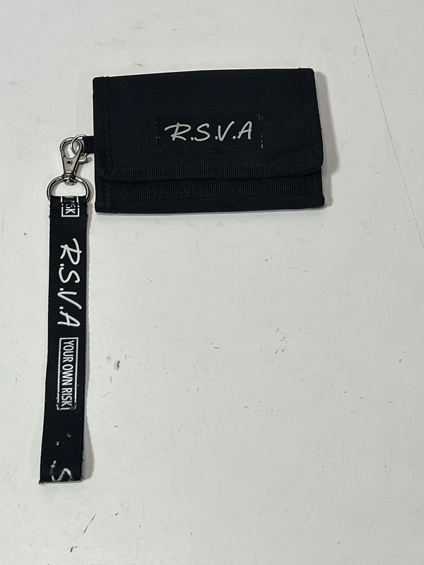 R.S.V.A YOUR OWN RISK 折りたたみ 三つ折り 財布 ストラップ USED 中古 R504_画像1