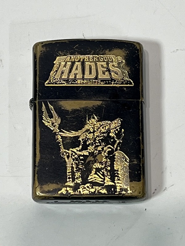 Zippo ジッポ オイル ライター アナザーゴッド HADES ハーデス BRADFORD.PA. B 19 USED R504の画像1