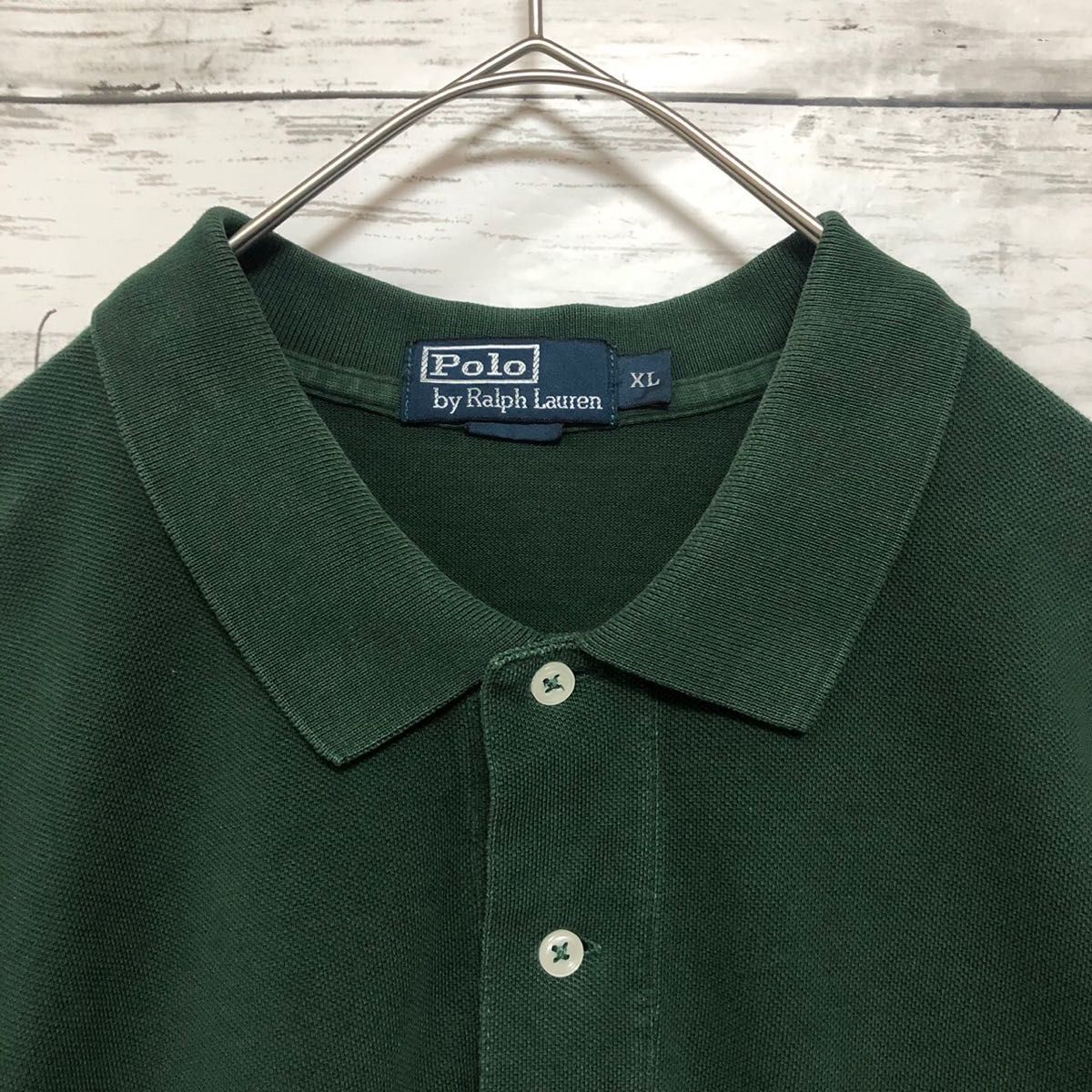 【人気カラー】緑 深緑 XL ポロ ラルフローレン ポロシャツ グリーン 刺繍