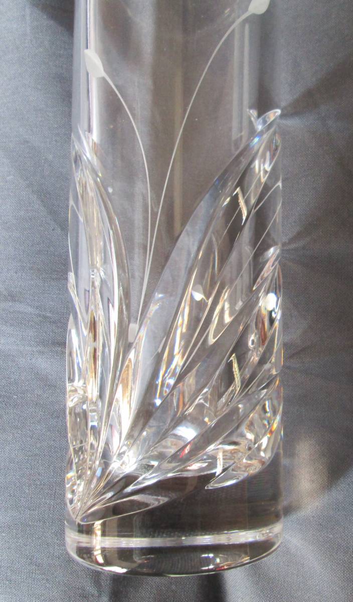 ナハトマン　マーカオーレル　クリスタルコレクション　カットガラス花瓶　８．５丸ｘ２６ｃｍ_画像7