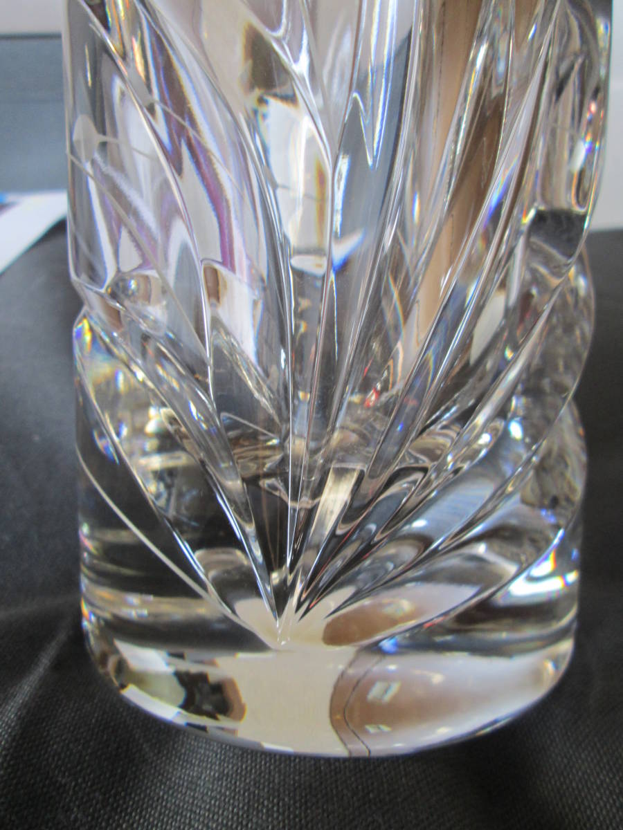 ナハトマン　マーカオーレル　クリスタルコレクション　カットガラス花瓶　８．５丸ｘ２６ｃｍ_画像8