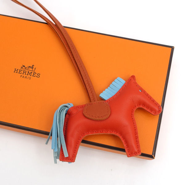 * Hermes Rodeo очарование PM orange × голубой a новый miro сумка очарование (0220456260)