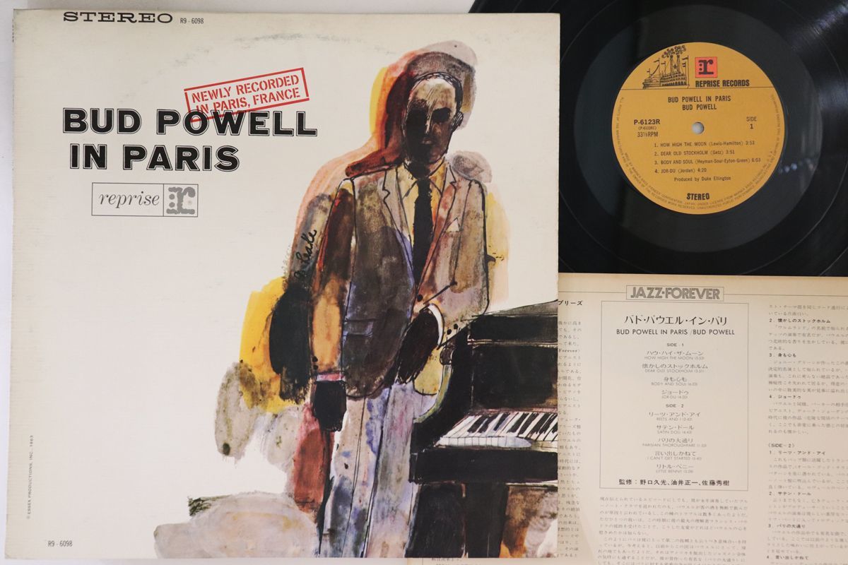 LP Bud Powell Bud Powell In Paris P6123R REPRISE /00260の画像1