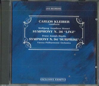 その他 CD Mozart, Haydn, Kleiber; Vpo Carlos Kleiber conducts EX92T13 Import /00110