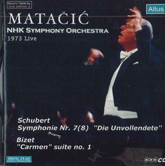 CD Nhk交響楽団,matacic Schubert:symphonie Nr.7(8)/Bizet:carmensuite No.1 ALT061 ALTUS /00110_画像1