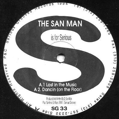 米12 The San Man Lost In The Music / Tribal Dance SG33 Serious Grooves /00250_画像1