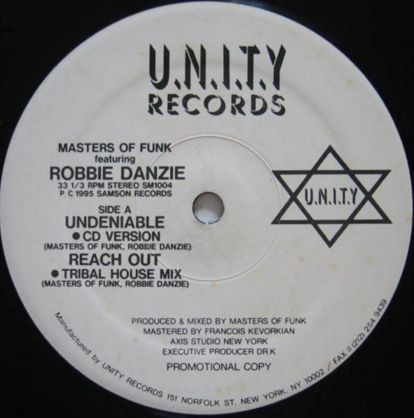 米12 Masters Of Funk, Robbie Danzie Undeniable / Reach Out SM1004 U.N.I.T.Y Records /00250_画像1