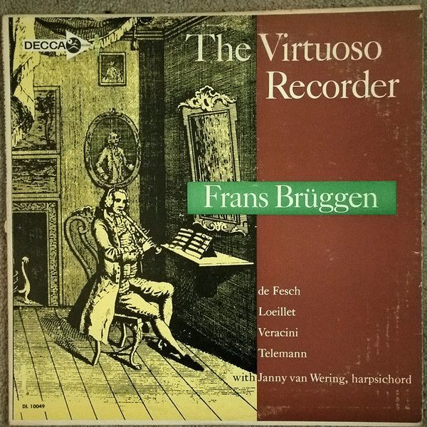 米LP Frans Bruggen Virtuoso Recorder DL10049 DECCA /00260_画像1