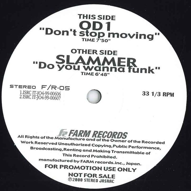 12 Od1, SLAMMER Don't Stop Moving, Do You Wanna FUNK FR05 FIRM プロモ /00250_画像1