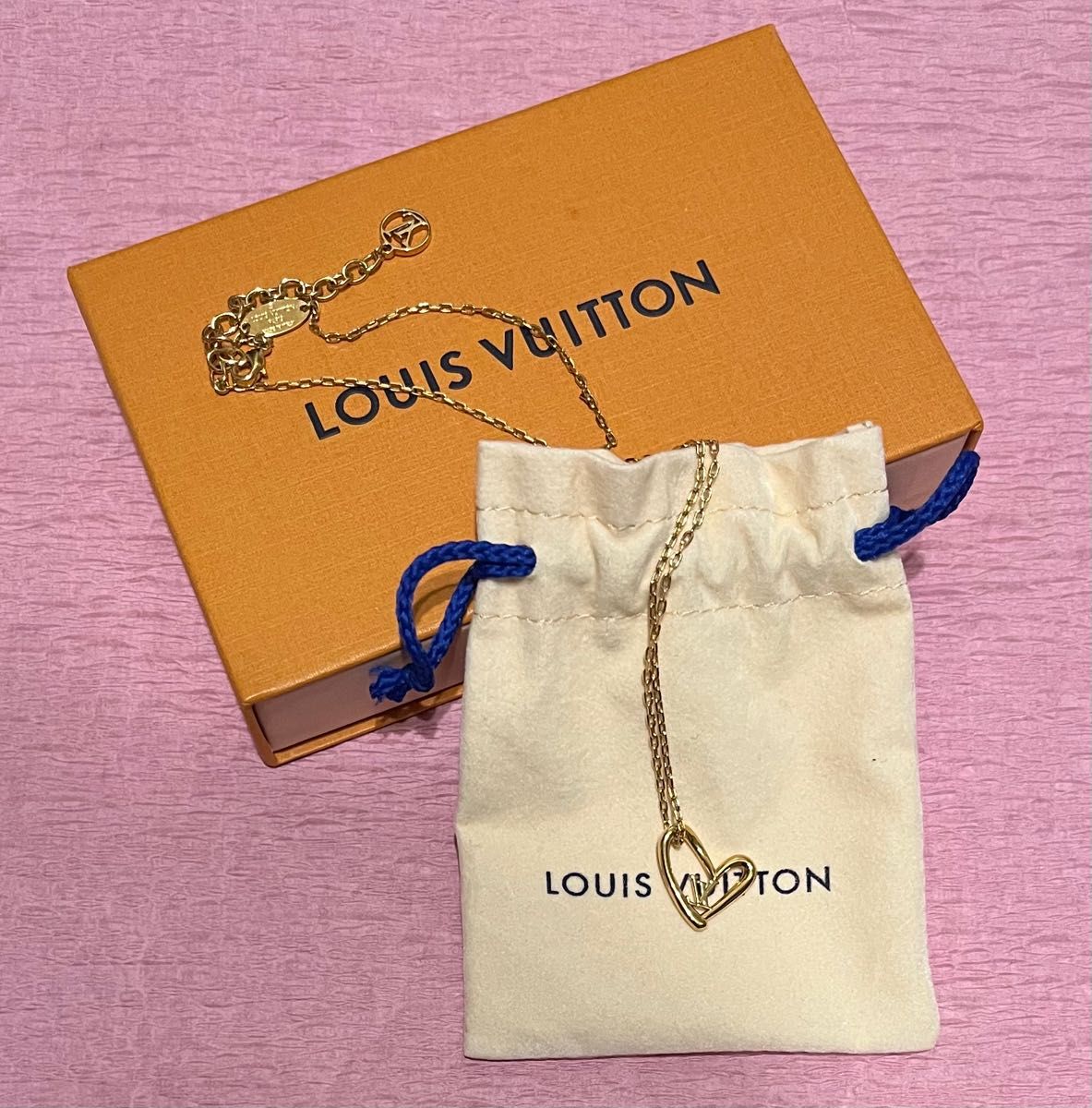 LOUIS VUITTON ルイヴィトン コリエ・ハート フォーリンラブ ネックレス M00465