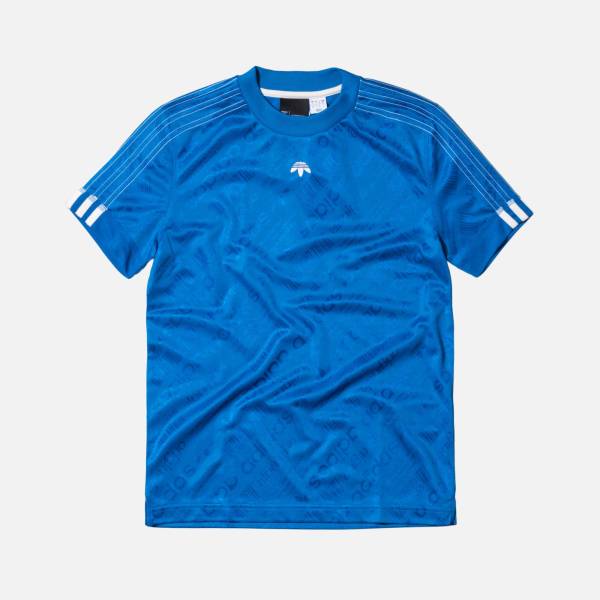 新品 未使用 正規品 ◆ New York KITH買付 ADIDAS ORIGINALS X ALEXANDER WANG SOCCER JERSEY BLUE ブルー 青 サイズ M_画像1