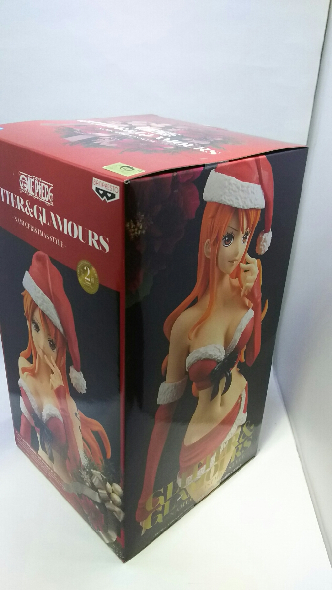 未開封的一片繽紛＆GLAMOURS NAMI CHRISTMAS STYLS納米聖誕風格的紅色身影 <Br> 新品未開封 ワンピース GLITTER&GLAMOURS NAMI CHRISTMAS STYLS ナミ クリスマス スタイル フィギュア 赤