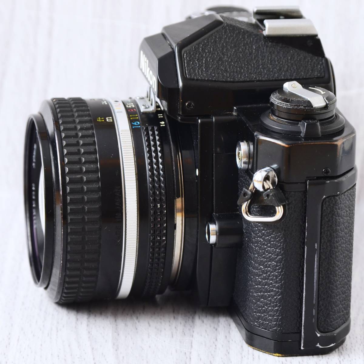 極美品 Nikon New FM2 ブラック + 50mm f1 4 露出計動作 修理・整備済 
