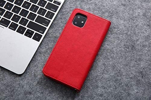 iPhone 13 mini レザーケース アイフォン13 ミニ　ケース 手帳型 カード収納　red