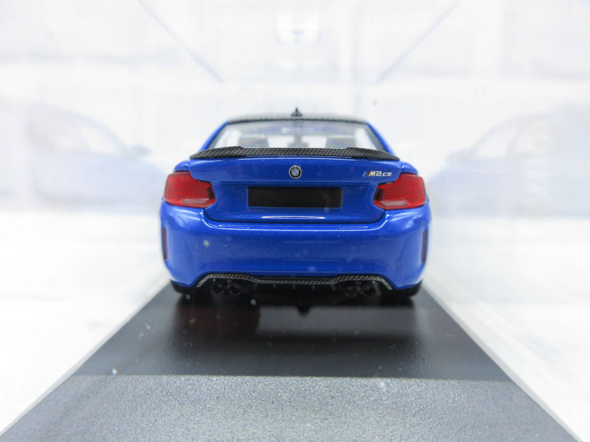 ミニカー　1/43　ミニチャンプス　BMW　M2　CS　2020　ミサノブルーメタリック　ゴールドホイール　モデルカー_画像4