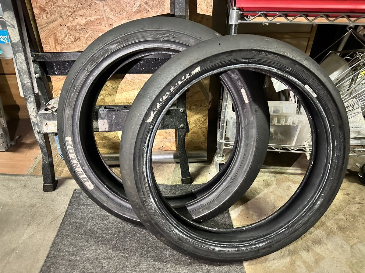 DUNLOP moto3 レーシングスリックタイヤ ミディアム 検 nsf250 rs125