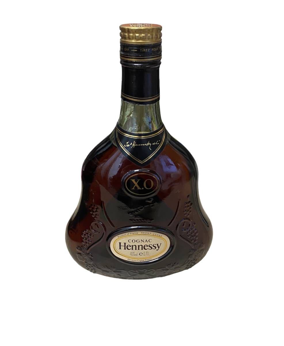 未開栓］Hennessy ヘネシー XO グリーンボトル 金キャップ コニャック ブランデー 古酒 700ml 40％ 箱付 