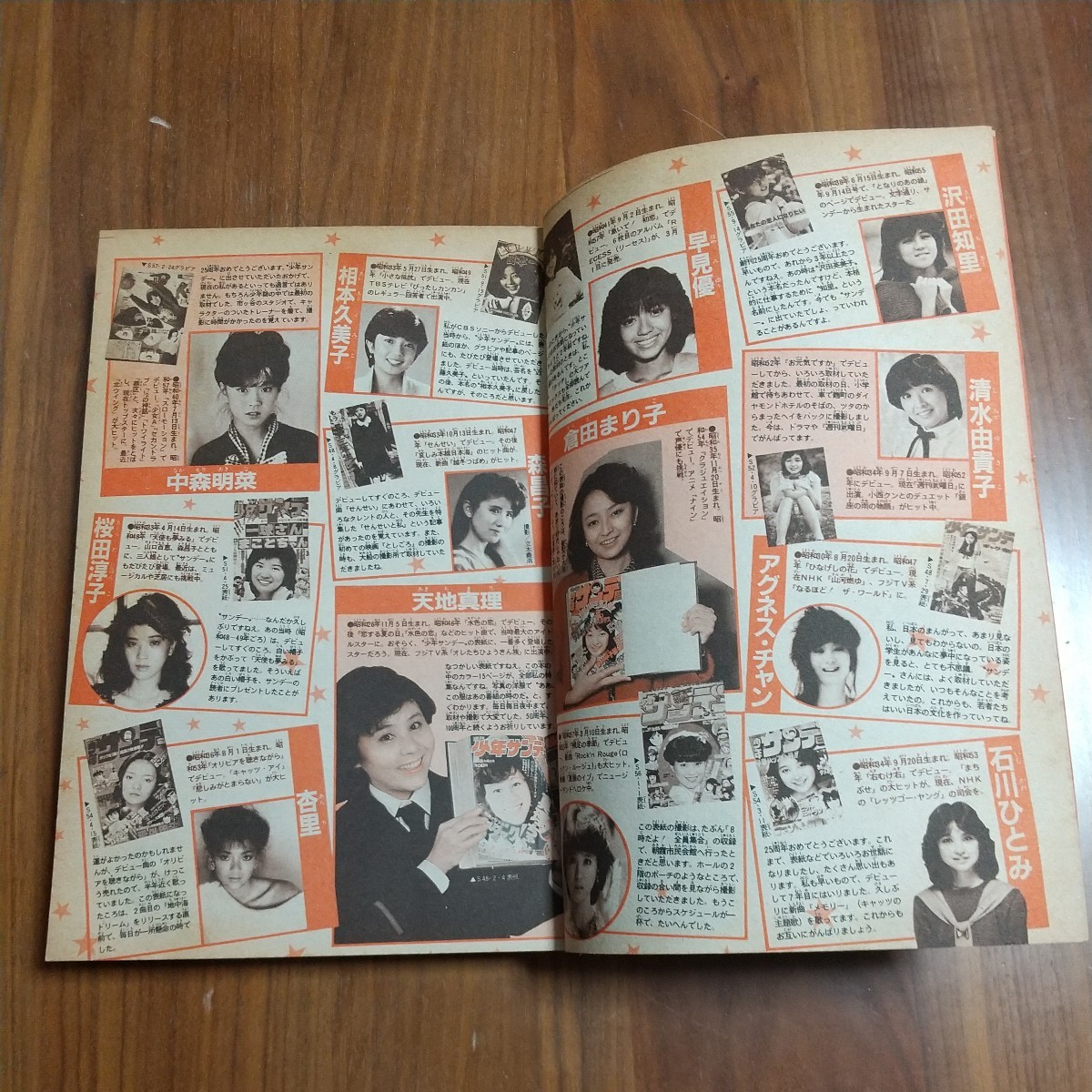 希少 週刊少年サンデー 1984昭和59年3/14 王貞治 松本伊代 柏原芳恵 桜田淳子 中森明菜 高橋留美子 中津賢也 鈴宮和由の画像6