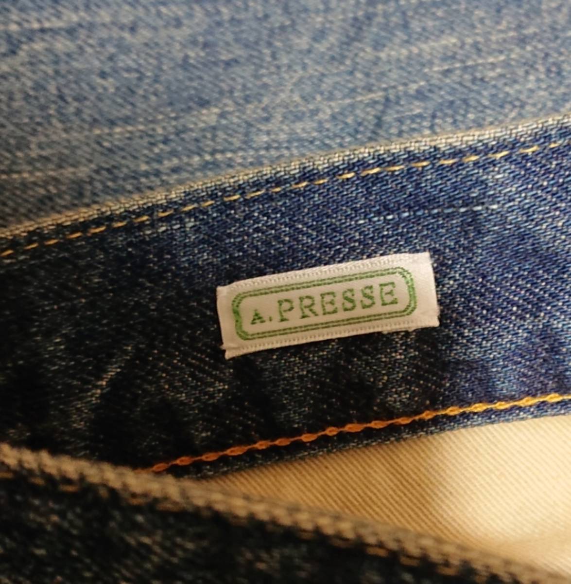 A.PRESSE/アプレッセ】 Washed Denim Wide Pants 23SAP-04-11H 34 新作