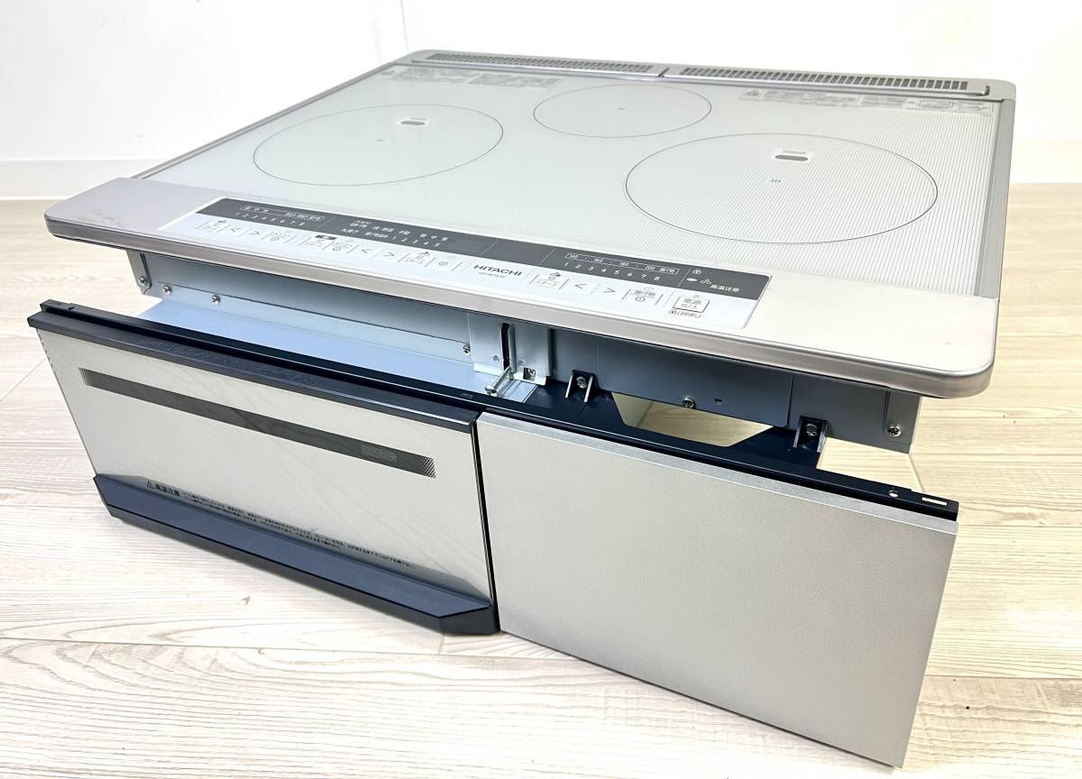 未使用】HITACHI 日立 IHクッキングヒーター HT-M7STF ビルトイン3口IH