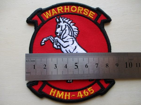 【送料無料】アメリカ海兵隊HMH-465 WARHORSEパッチ刺繍ワッペン/CH-53EヘリコプターpatchマリーンMARINE米海兵隊USMC米軍USミリタリー M82_画像9