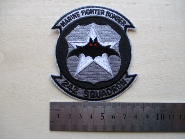 【送料無料】アメリカ海兵隊MARINE FIGHTER BOMBER 242 SQUADRONパッチVMFA-242ワッペン/patch米海兵隊USMC LightningIIステルス戦闘機 M81_画像7