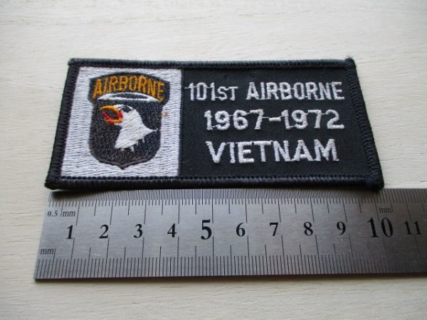 【送料無料】ベトナム戦争「101ST AIRBORNE1967-1972VIETNAM」第101空挺師団パッチ陸軍ワッペン/米軍PATCHナム戦アメリカ軍Army米陸軍 M84_画像9