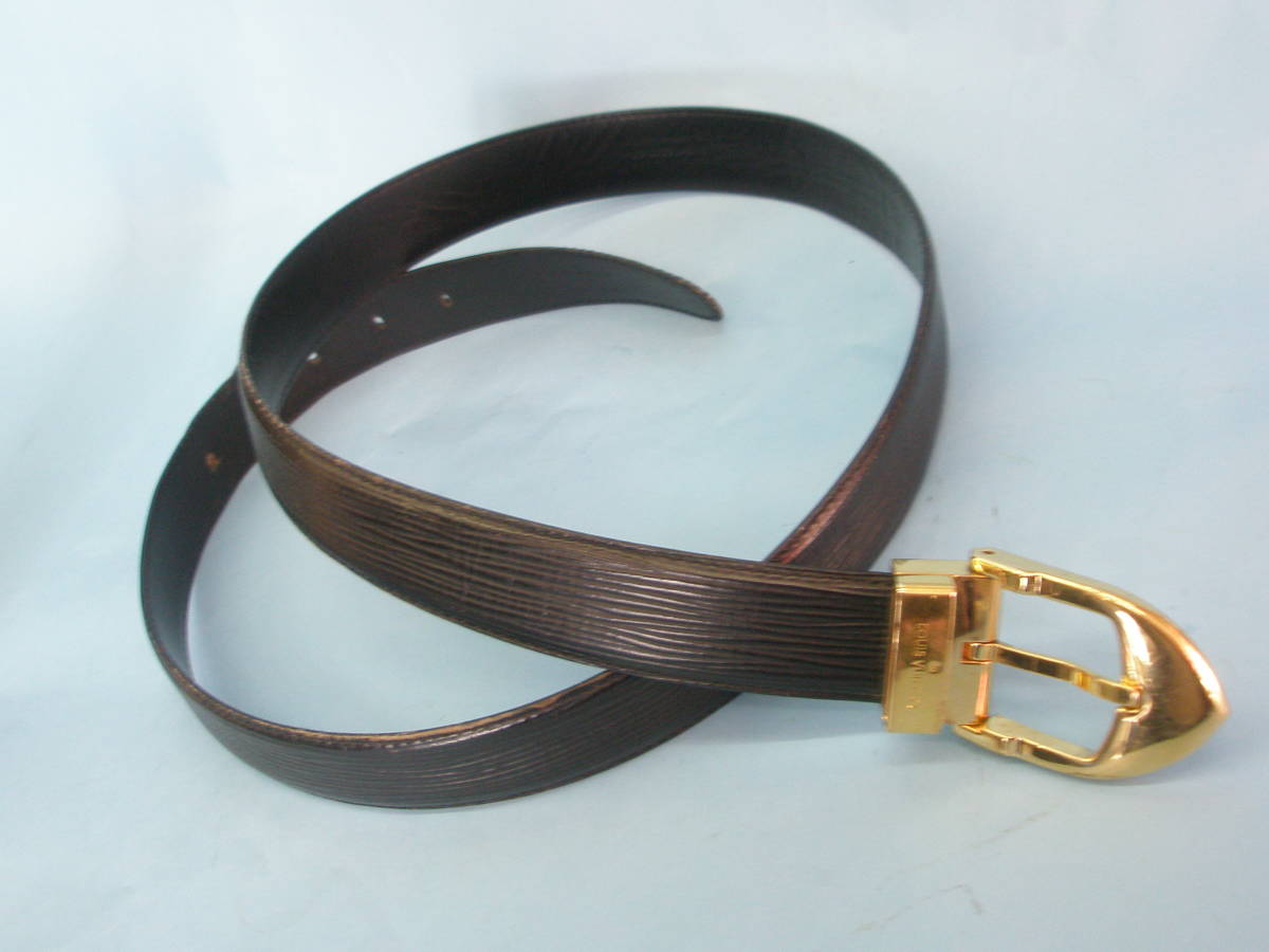  selling out cheap Vuitton black epi men's belt ( tax included )