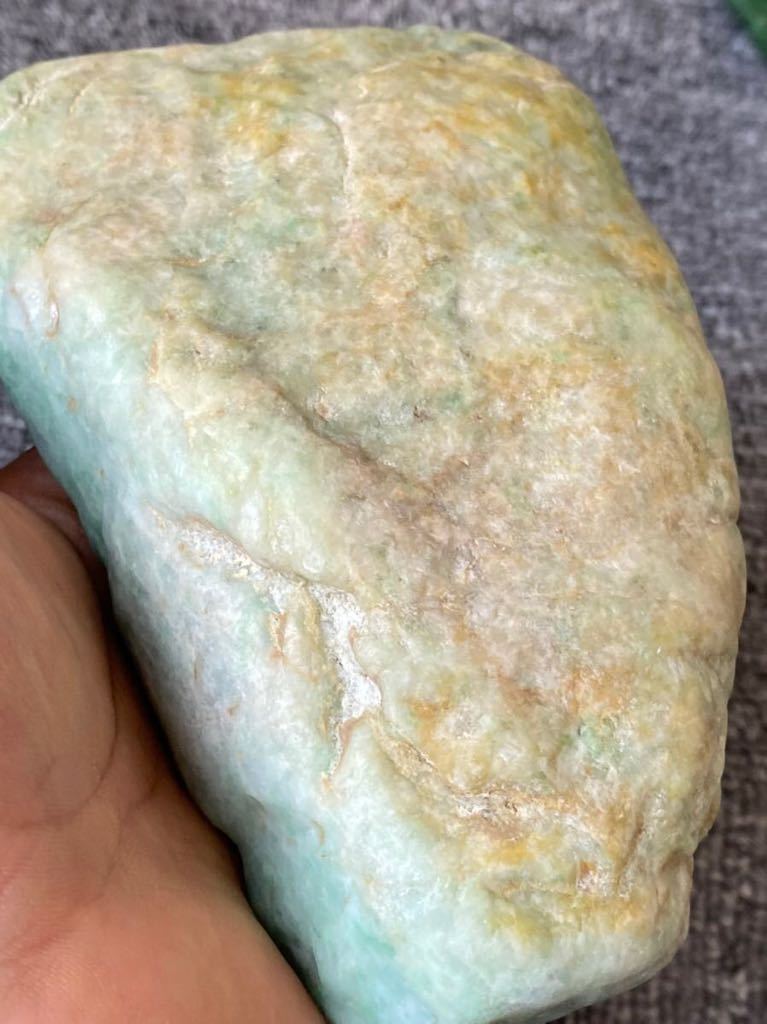 980g 大型極上品!糸魚川翡翠天然石ヒスイ、翡翠、 翡翠原石本翡翠超