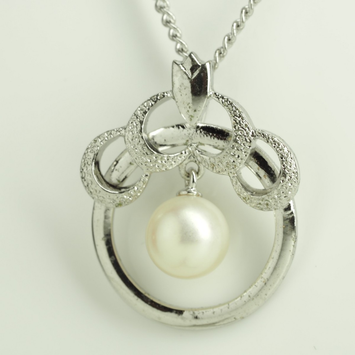 MIKIMOTO ミキモト 天然アコヤ本真珠 ネックレス SILVER シルバー