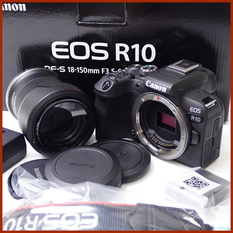 ☆1円 Canon/キャノン EOS R10 RF-S18-150 IS STM レンズキット/RF-S 18-150mm F3.5-6.3 IS STM/付属あり/ミラーレス一眼カメラ&1687100006_画像1