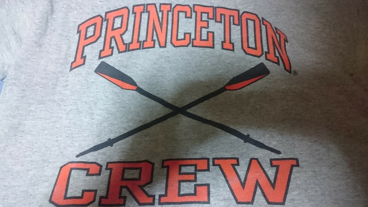 3000円即決・送料無料！！ PRINCETON CREW プリンストン大学 カレッジTシャツ ヴィンテージ Lee MADE IN USA ビンテージ 3段プリント_画像2